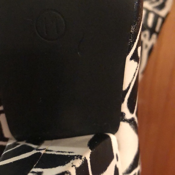 Over the knee black and white embellished faux leather boots - Picture 6 of 7